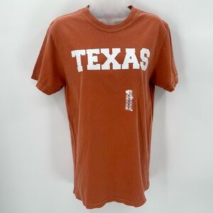 TEXAS Tshirt by COMFORT COLORS Adult Size S Orange Short Sleeve Crew Cotton NEW